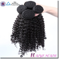 Chegada nova Novo Tipo Eurasian Kinky Curly Hair Tecelagem Com Fecho de Renda Nós Descorados Estilo Livre